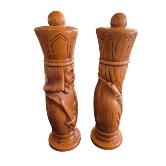 Ceramic Large King and Queen 9" Figurines Hearts Playing Cards - Picture 5 of 9